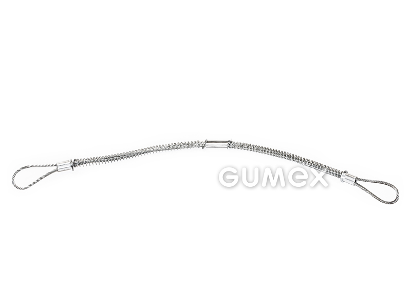 Bezpečnostní lanko pro hadice 2"-4", délka 900mm, zajištění sestavy hadice s koncovkou, ocel